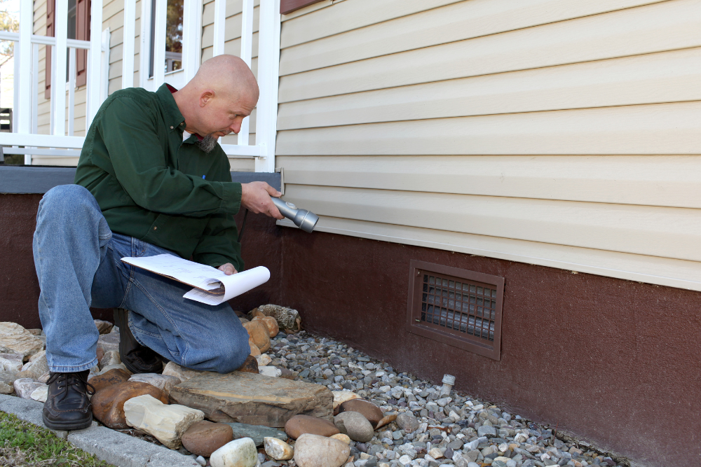 man doing DIY radon mitigation